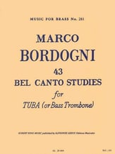 43 BEL CANTO STUDIES BASS TROMBONE OR TUBA cover